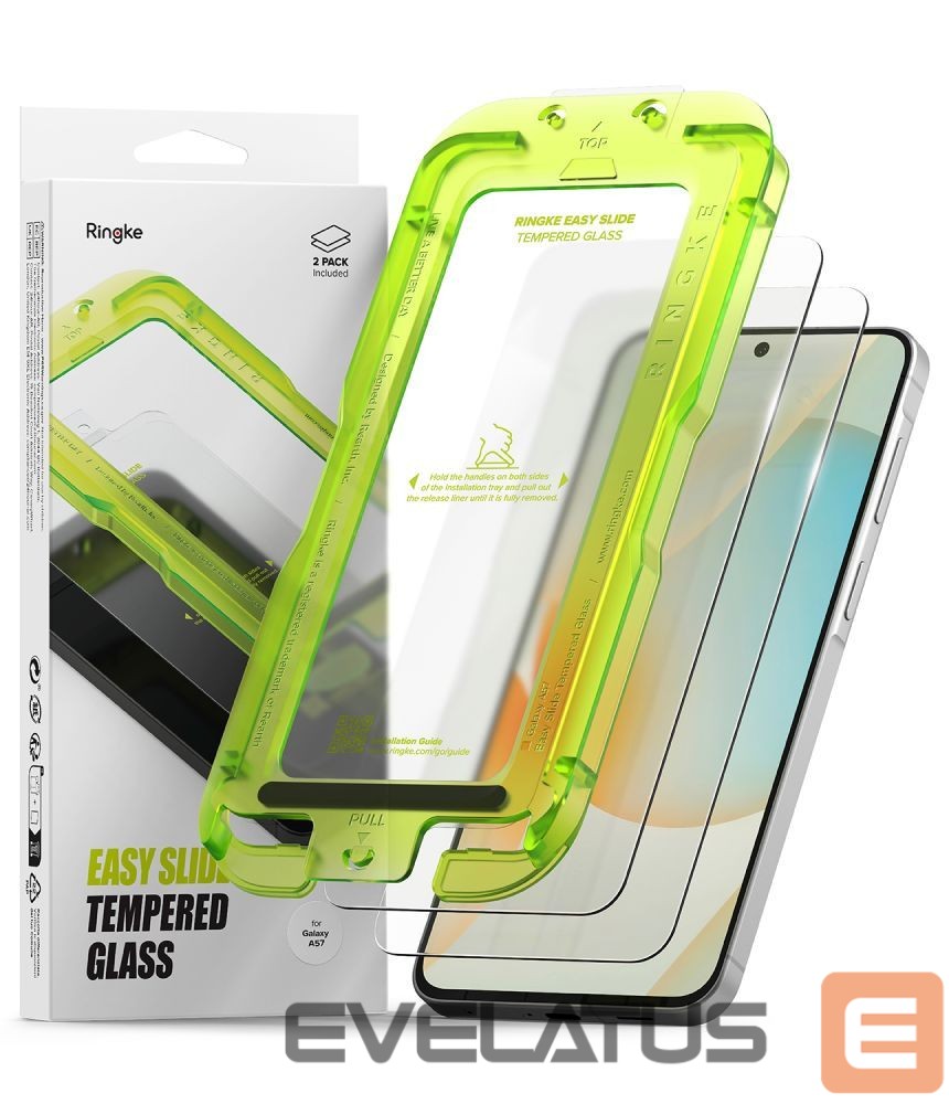 Other goods Ringke Ringke Easy Slide 2-pack Tempered Glass for Samsung Galaxy A57 5G