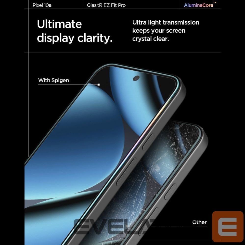 Other goods Spigen Spigen Glas.tR EZ Fit Pro 2-Pack Tempered Glass Screen Protector for Google Pixel 10A