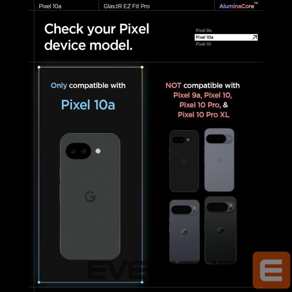 Other goods Spigen Spigen Glas.tR EZ Fit Pro 2-Pack Tempered Glass Screen Protector for Google Pixel 10A
