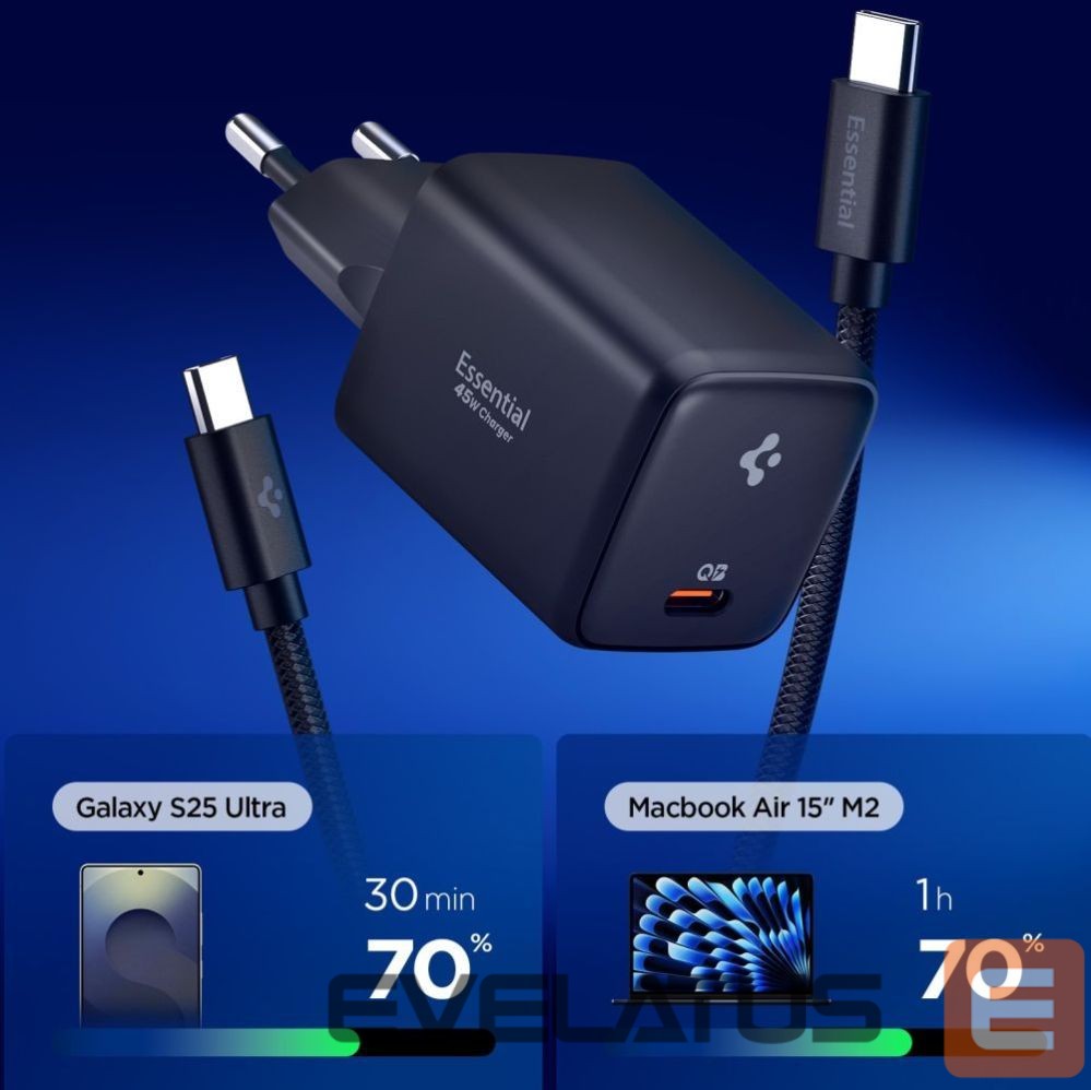 Other goods Spigen Spigen EE451EU Essential USB-C 45W Wall Charger - Black