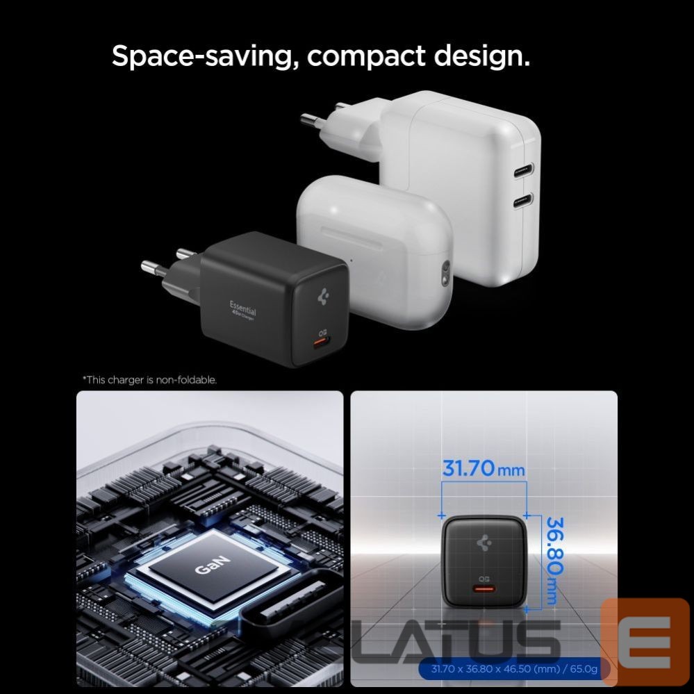 Other goods Spigen Spigen EE451EU Essential USB-C 45W Wall Charger - Black