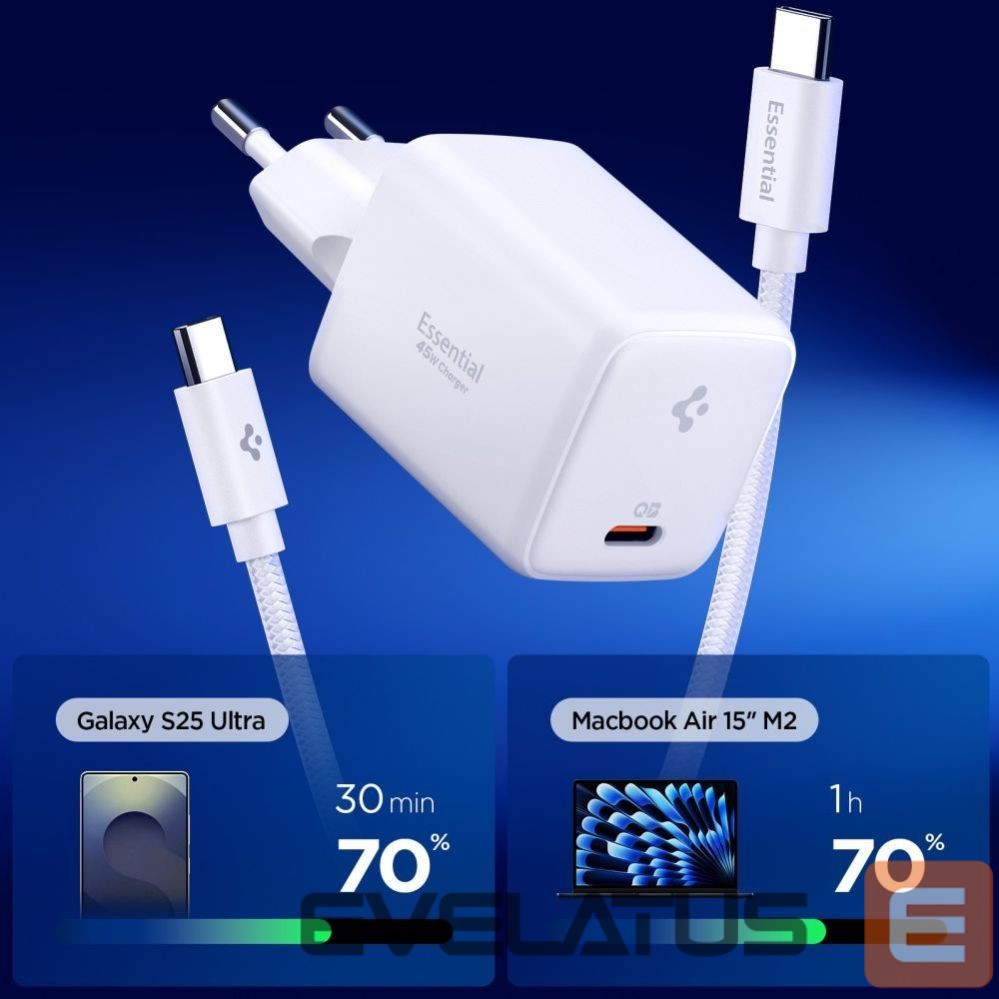 Other goods Spigen Spigen EE451EU Essential USB-C 45W Wall Charger - White