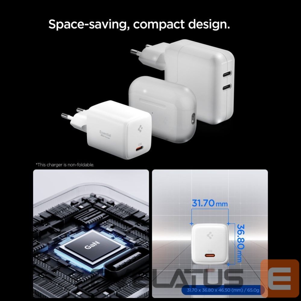 Other goods Spigen Spigen EE451EU Essential USB-C 45W Wall Charger - White