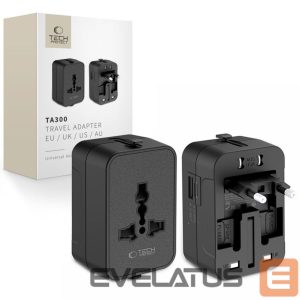 Other goods Tech-Protect  Tech-Protect TA300 Travel Adapter EU / UK / AU - Black 