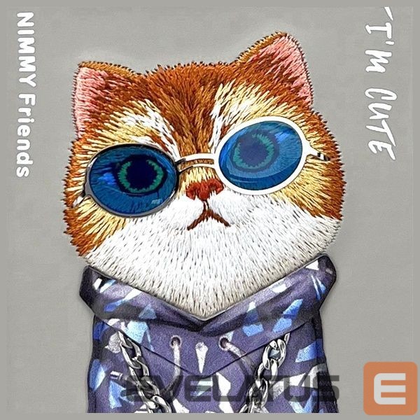 Other goods Nimmy Nimmy Glasses Cool Cat Case for iPhone 15 Pro Max - Gray