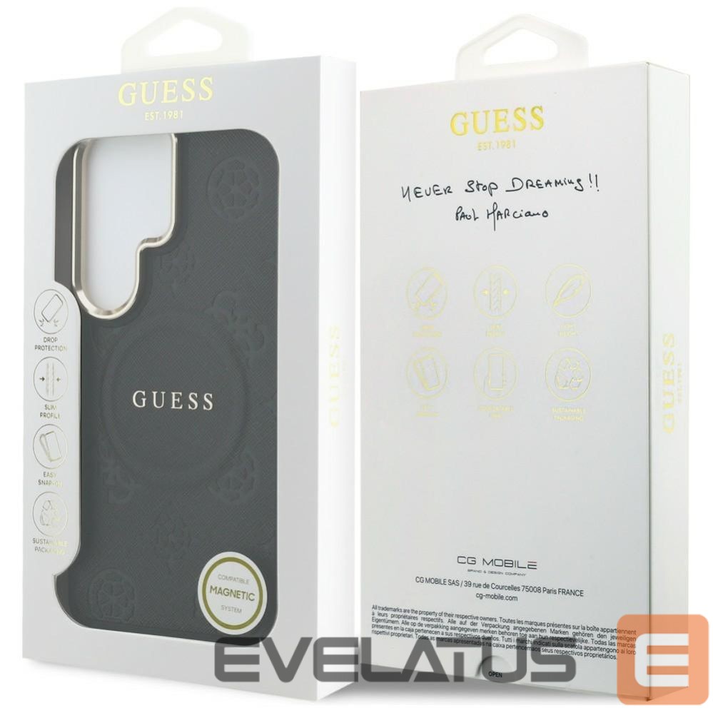 Other goods Guess Guess Saffiano Peony Embossed Ring MagSafe Case for Samsung Galaxy S26 Ultra - Black