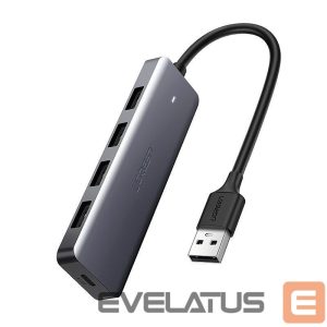 Cable Ugreen  Ugreen USB HUB - 4x USB 3.2 Gen 1 with micro USB power port gray (CM219 50985) 