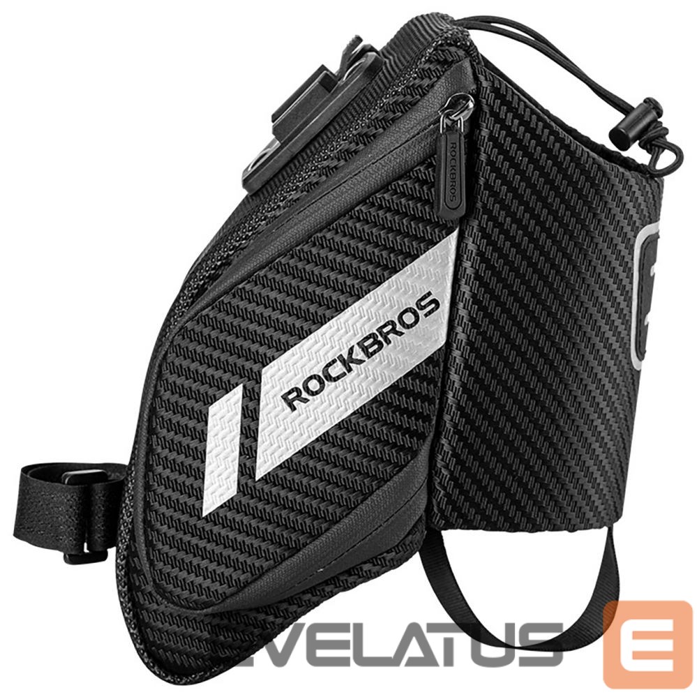 Bicycle accessory Rockbros Rockbros C32BK saddle bag 1.5 l with water bottle pocket - black