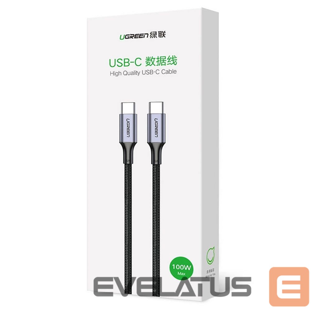 Cable Ugreen Ugreen US316 70428 USB-C - USB-C PD QC FCP Cable 100W 5A 480Mb/s 1.5m - Gray