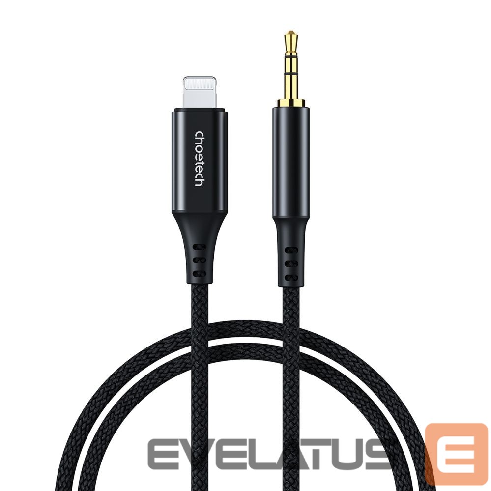 Cable Choetech Choetech AUX009 Lighting / mini jack 3.5mm cable 2 m - black