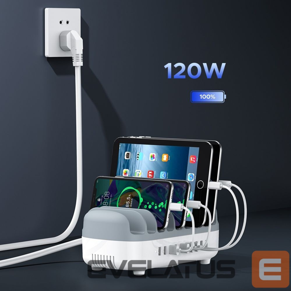 Adapter Orico Orico DUK-10P-V1 Smart Charging Station 10 x USB-A - White