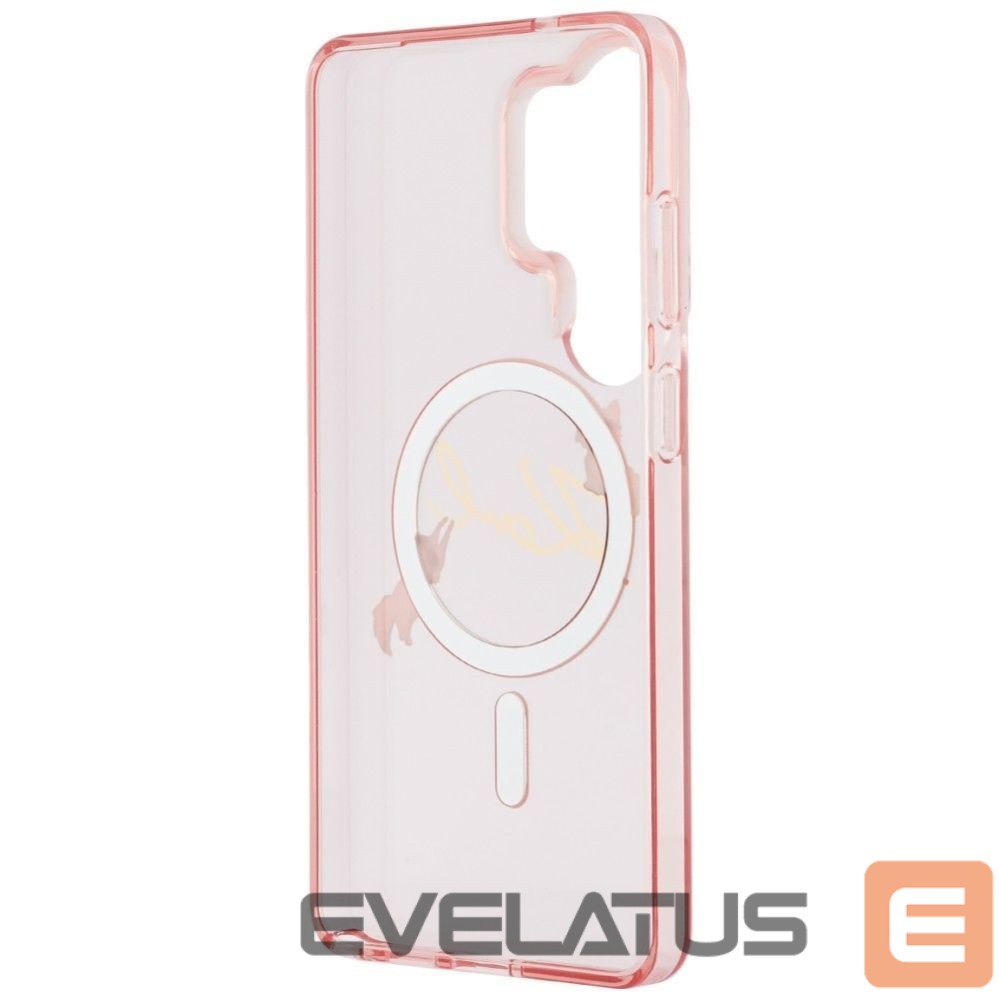 Back panel cover Karl Lagerfeld KARL LAGERFELD case for SAMSUNG S26 Ultra KLHMS26L5HKSCAP (Magnetic IML KC Script) pink