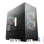 Computer case Deepcool  CG380 3F MIDI TOWER CASE, Black 