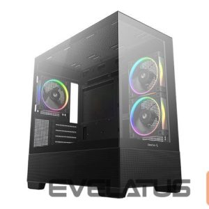 Computer case Deepcool  CG380 3F MIDI TOWER CASE, Black 