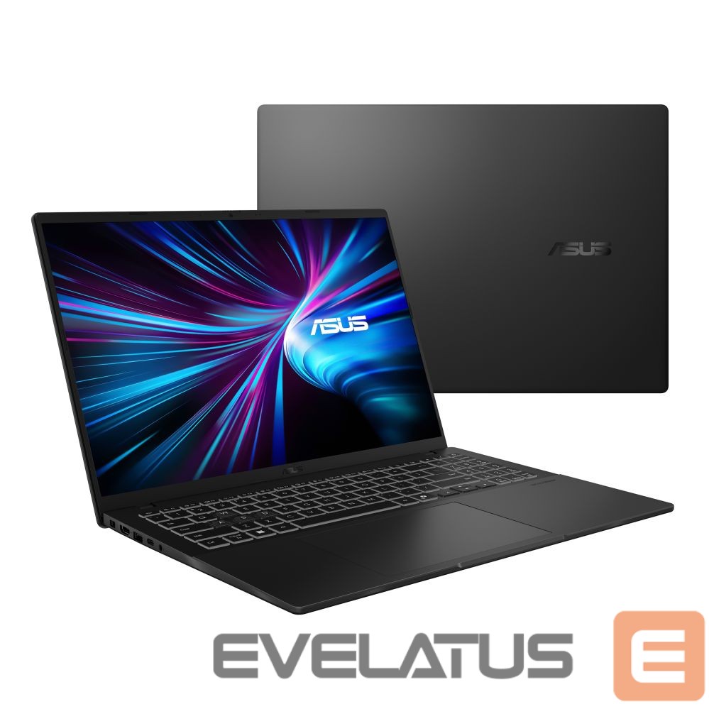 Laptop computer Asus V16 | V3607VP-RP020W | Matte Black | 16 " | WUXGA | 1920 x 1200 pixels | Anti-glare | Intel Core 7 | 240H | 16 GB | DDR5 | Hard drive capacity M.2 NVMe PCIe 4.0 SSD GB | Hybrid hard drive (H-HDD) capacity 1000 GB | NVIDIA GeForce RTX 5070 | GDDR7 | 8 GB | Windows 11 Home | 802.11ax | Bluetooth version 5.3 | Keyboard language English | Keyboard backlit | Warranty 24 month(s) | Battery warranty 12 month(s)