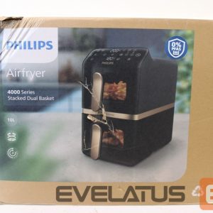 Table grill Philips  SALE OUT.  Dual Basket Airfryer | NA462/70 4000 Series | Power 2750 W | Capacity 10 L | Rapid Air technology | Black | DAMAGED PACKAGING, SCRATCHES , BROKEN CORPUS 