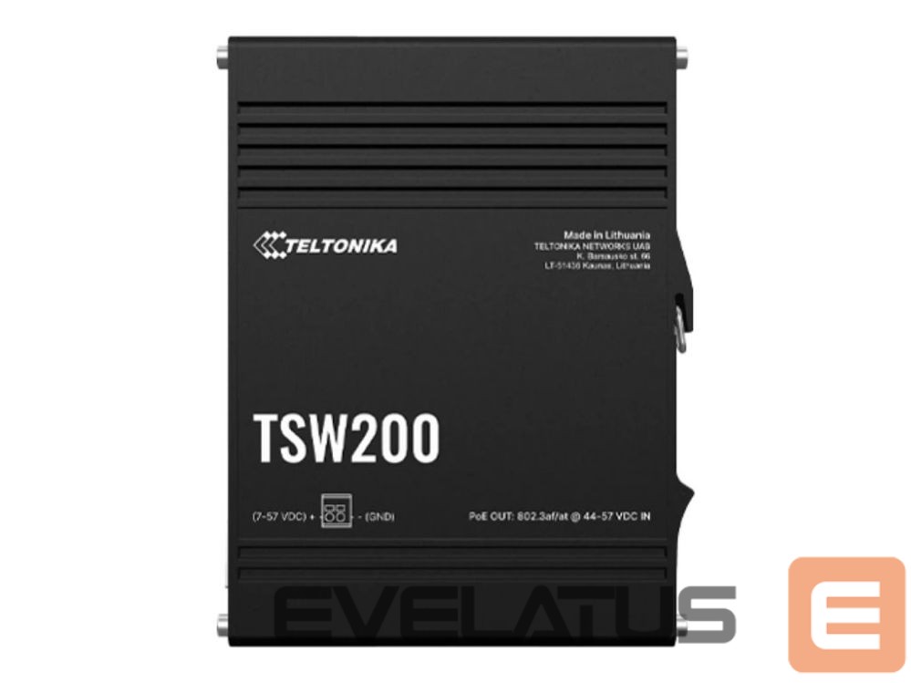 Server - Other Accessories Teltonika TSW200 Ethernet Switch 8x1GbE, PoE+ (TSW2000000B0) |