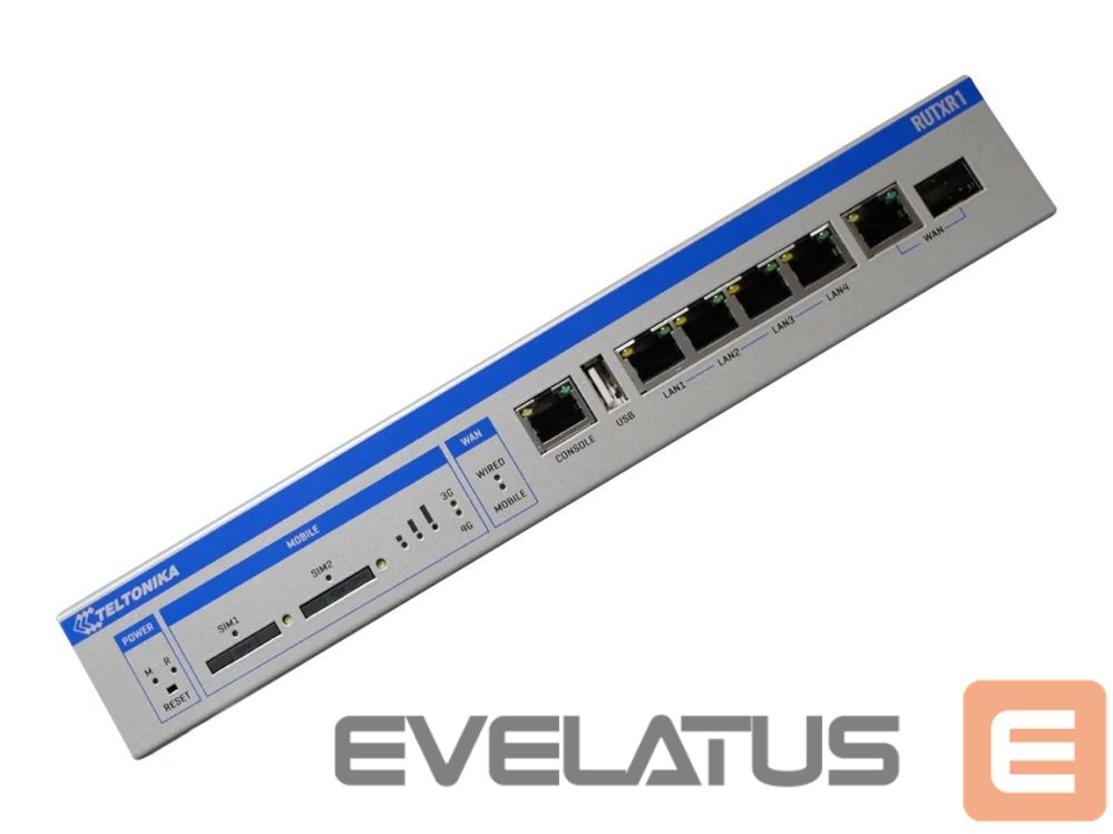 Routers Teltonika RUTXR1 Rack-mountable LTE Cat 6 Router |