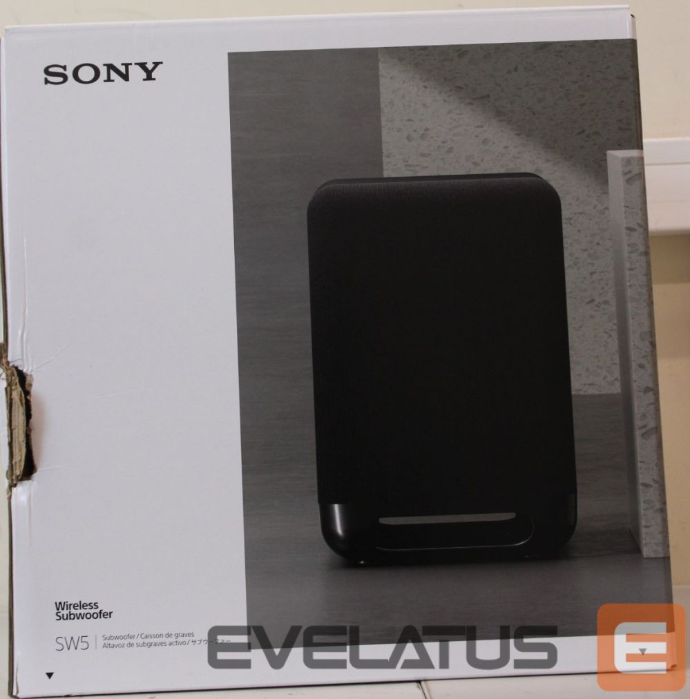 Speakers Sony SALE OUT. SA-SW5 Wireless 300W Subwoofer for HT-A9/A7000 | Speaker | Subwoofer for HT-A9/A7000 | DAMAGED PACKAGING | 300 W | Black | 2 Ω | Portable | Wireless connection