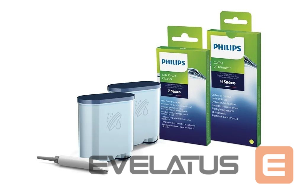 Accessories and filters Philips | Coffee maker Maintenance kit: oil, 2xAquaClean, 6xcoffee oil remover tablets, 6xMilk circuit cleaner sachets | CA6707/10