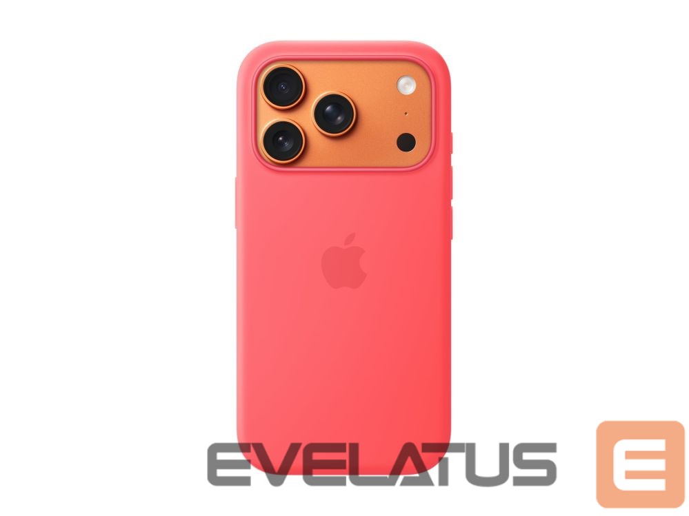 Back panel cover Apple iPhone 17 Pro Silicone Case with MagSafe – Bright Guava |