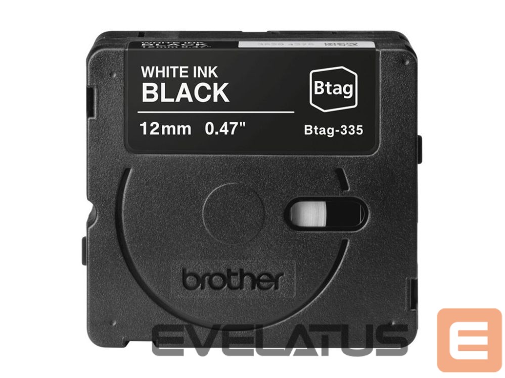 Printer accessories Brother BTAG-335 | White on Black | Btag