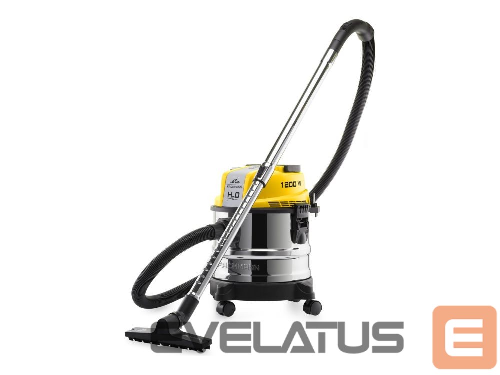 Vacuum cleaner ETA Vacuum Cleaner | Fachmann 4211 90000 | Bag/Bagless | Power 1200 W | Wet suction | Black/Yellow | Dust capacity 15 L