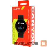 Smart watches Canyon  CANYON Lollypop SW-63, Smart watch, 1.3inches IPS full touch screen, Round watch, IP68 waterproof, multi-sport mode, BT5.0, compatibility with iOS and android, black, Host: 25.2*42.5*10.7mm, Strap: 20*250mm, 45g 