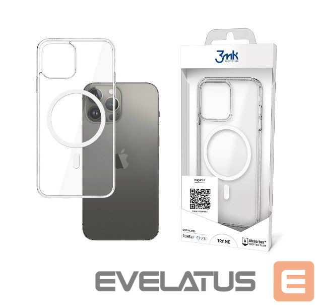 Back panel cover 3MK Apple iPhone 13 Pro Max - 3mk Mag Case Transparent
