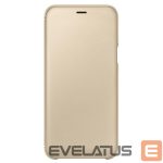 Back panel cover Samsung  A6 Plus 2018 A605 Wallet Cover EF-WA605CFE Gold