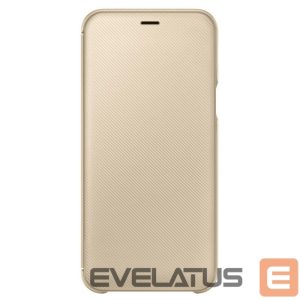 Back panel cover Samsung  A6 Plus 2018 A605 Wallet Cover EF-WA605CFE Gold