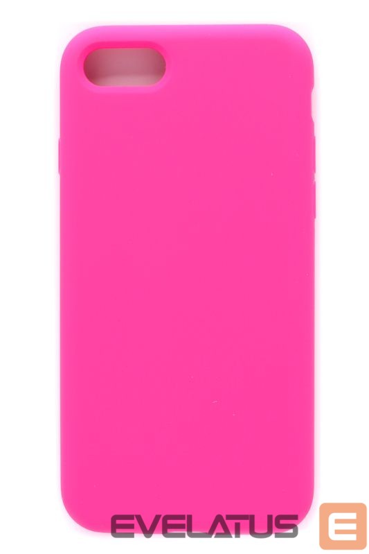 Back panel cover Evelatus Apple iPhone 7/8/SE2020/SE2022 Premium Soft Touch Silicone Case Candy Pink