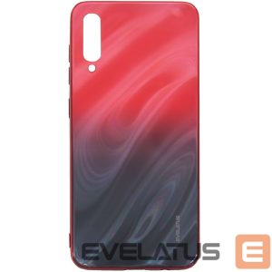 Back panel cover Evelatus Samsung Galaxy A50 Water Ripple Full Color Electroplating Tempered Glass Gradient Red-Black