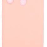 Back panel cover Evelatus Samsung A20e Soft Touch Silicone Case with Strap Pink