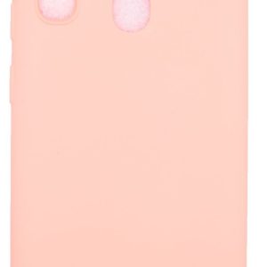 Back panel cover Evelatus Samsung A20e Soft Touch Silicone Case with Strap Pink