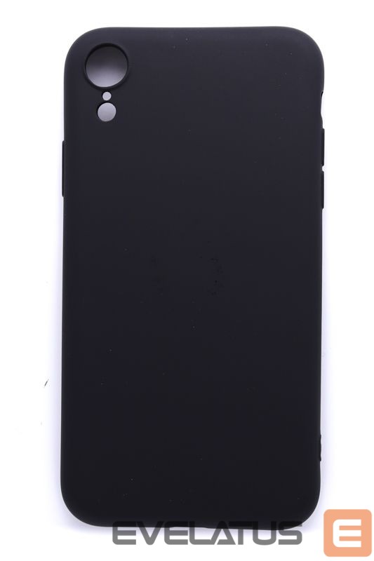 Back panel cover Evelatus Apple iPhone XR Nano Silicone Case Soft Touch TPU Black