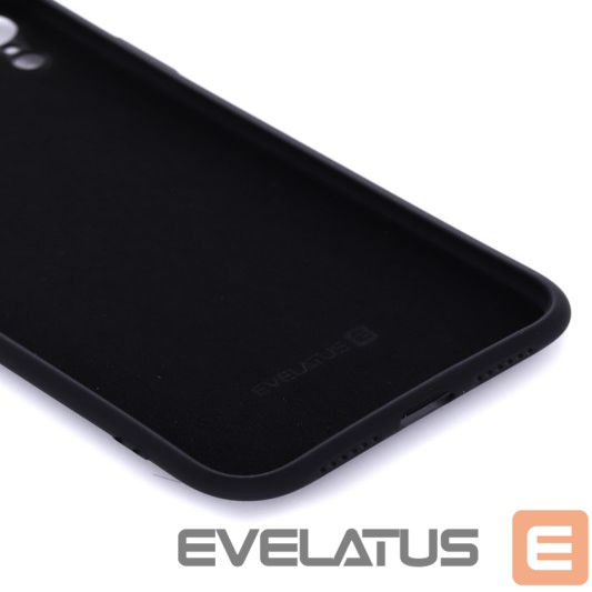Back panel cover Evelatus Apple iPhone XR Nano Silicone Case Soft Touch TPU Black
