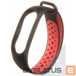 Strap Tactical Xiaomi Mi Band 3/4 Double Silicone Black Red
