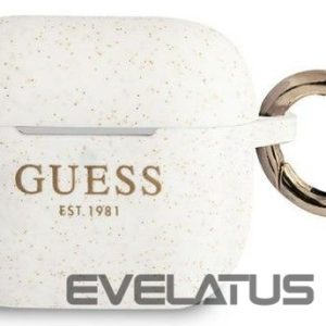 Headphone case Guess Apple AirPods 3 cover Silicone Glitter White