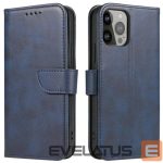 Book case iLike Samsung Galaxy A34 5G cover with flip wallet stand Blue