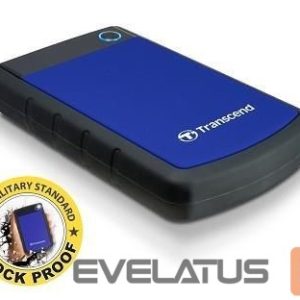 Hard drive HDD Transcend  External HDD||StoreJet|1TB|USB 3.0|Colour Blue|TS1TSJ25H3B 