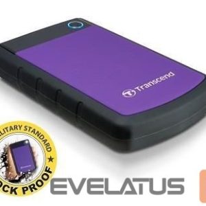 Hard drive HDD Transcend  External HDD||StoreJet|1TB|USB 3.0|Colour Purple|TS1TSJ25H3P 