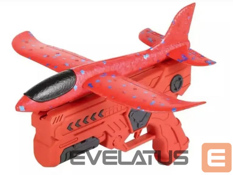 Toys Kiddyz Styrofoam Airplane Gun Launcher with Glider Plane Durable Lightweight Toy