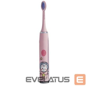 Toothbrush Kiddyz  T1 Electric Sonic Toothbrush Kids 3 to 12 Years USB rechargeable (1 extra head) Pink