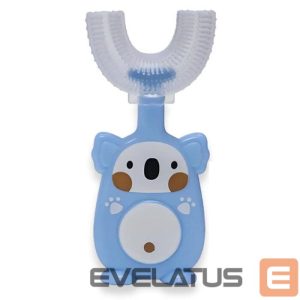 Toothbrush Kiddyz  U1 Manual Tooth brush kids 2–6 years U shape soft silicone bristles + Dustproof case Blue