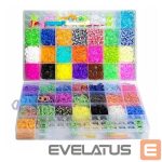 Toys Kiddyz  4400pcs Bracelet Making Kit Rubber Bands Hooks Clips & Charms Organized Storage Box Multicolor 