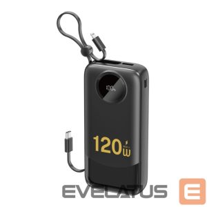 Power bank Dudao  K13Pro 20000mAh Powerbank with Built-in Cable Black