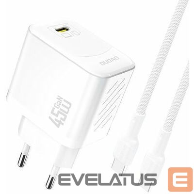 Adapter Dudao A28C 45W GaN + kabel USB-C White