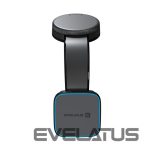 Auto charger Evelatus  MagSafe Qi wireless charging magnetic bendable 360 Swivel suction cup mount (for Car dashboard/Car windscreen) Black