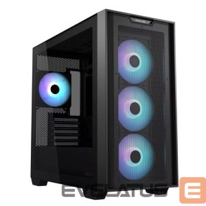 Computer case Asus  Case||A21 PLUS|MidiTower|Case product features Transparent panel|Not included|MicroATX|MiniITX|Colour Black|A21PLUSTGARGBBLACK 